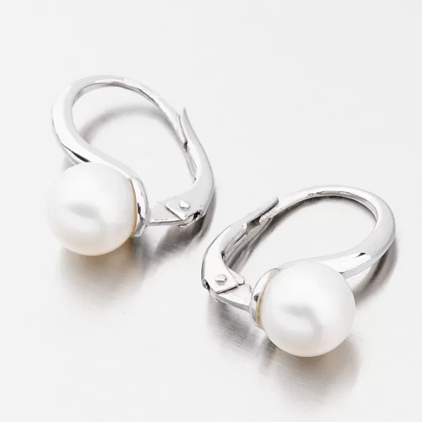 Dámské náušnice bílé zlato 585 perly 668P-120001