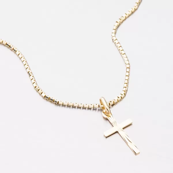 Přívěsek žluté zlato 585 kříž 13-360