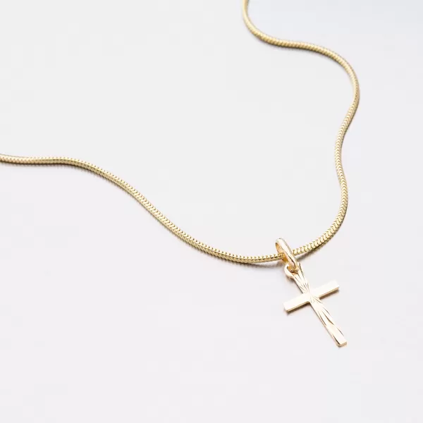 Přívěsek žluté zlato 585 kříž 13-360