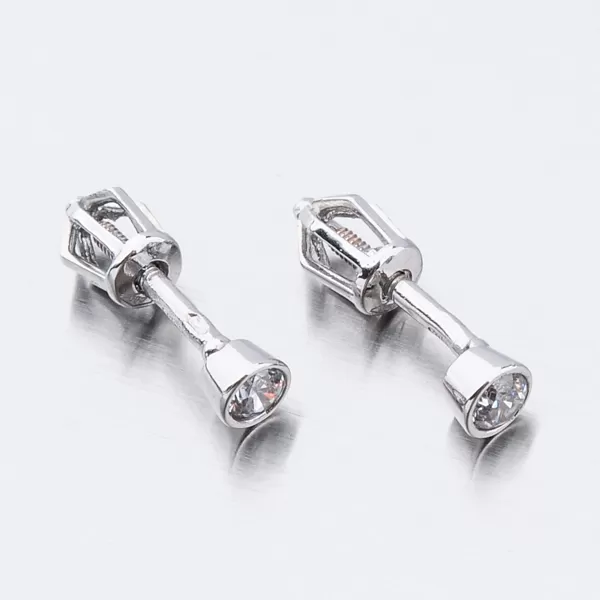 Dámské náušnice bílé zlato 585 zirkon 52DZ-8017B-ZIR