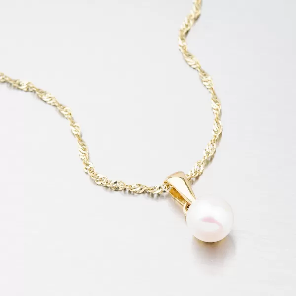 Zlatý přívěsek s perlou 452P-135040