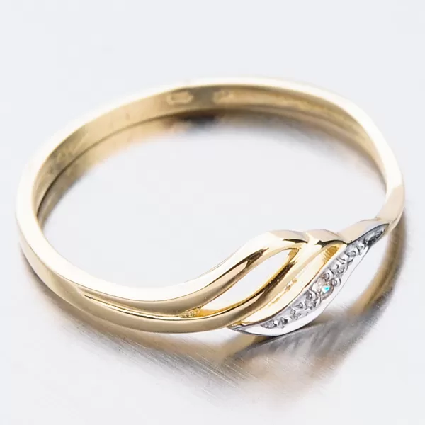 Zlatý prsten se zirkony 51GZ-8023Z