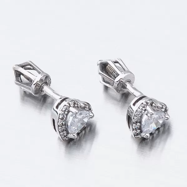 Dámské náušnice bílé zlato 585 zirkon 52GZ-8015BBB-SR