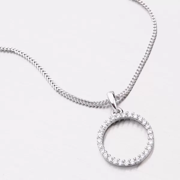 Dámský přívěsek bílé zlato 585 zirkon DZ-1979B-ZIR