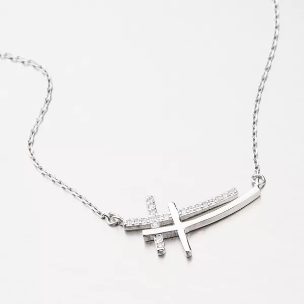 Stříbrný náhrdelník SST-15555