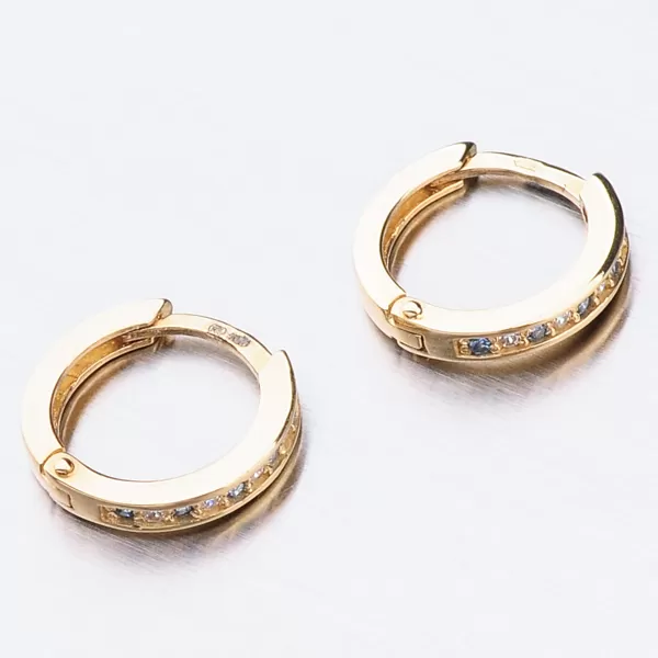 Zlaté kroužky se zirkony 52GZ-3343ZMB