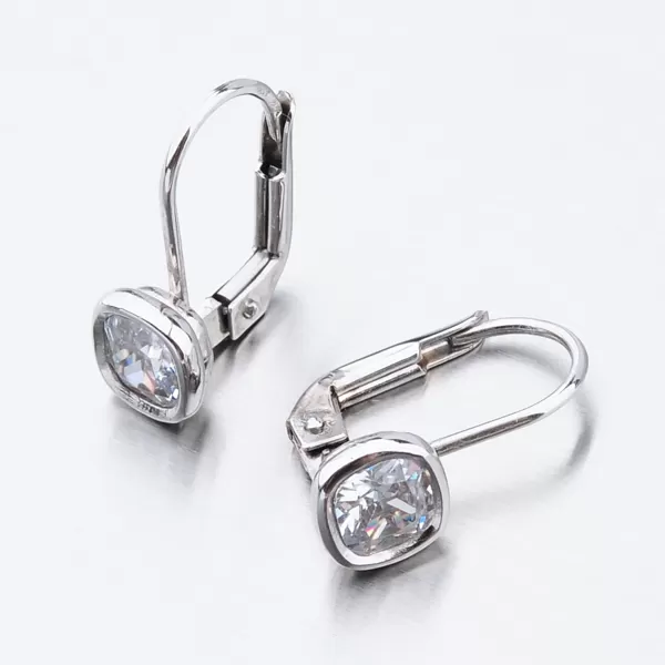 Dámské náušnice bílé zlato 585 zirkon 52GZ-8029B-KL