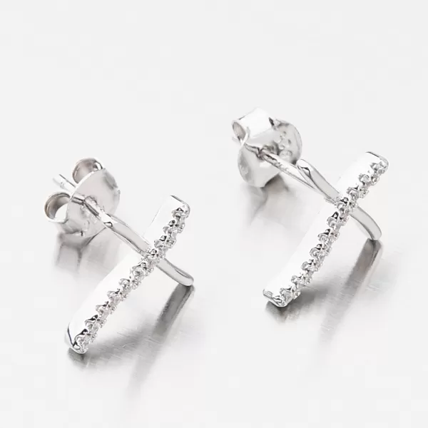 Náušnice se zirkony pecky UPST-122000