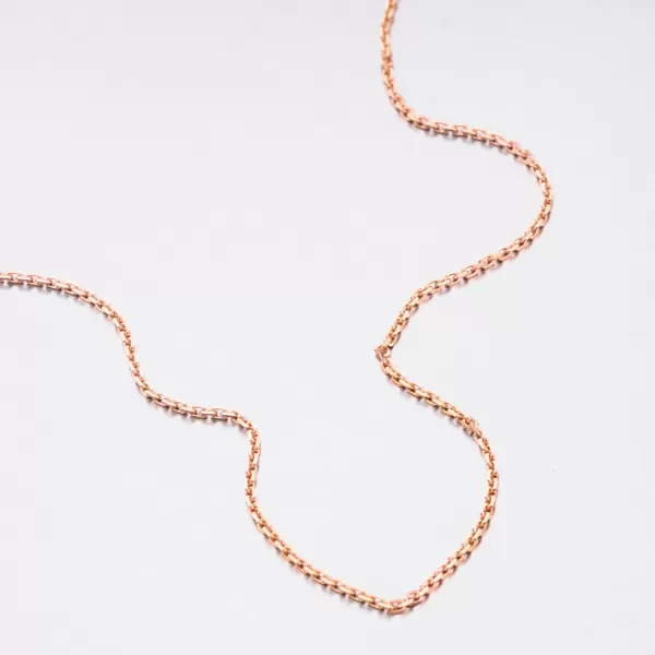 Stříbrný růžovým zlatem pozlacený řetízek Anker CHRS-19-040-D/C-CV