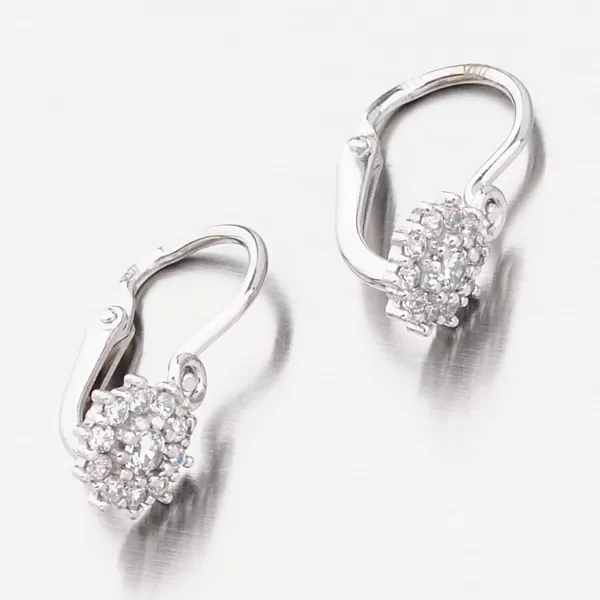 Dětské náušničky bílé zlato 585 zirkon 52DN-2749BBB