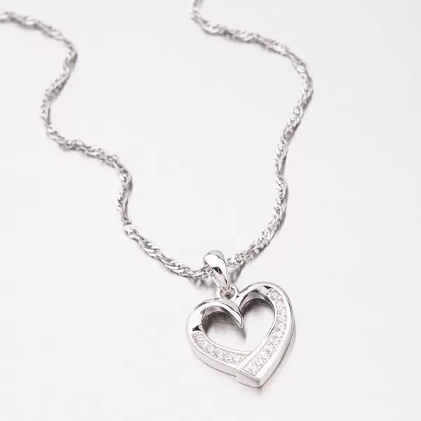 Dámský přívěsek stříbro 925 zirkon srdce PKL-3060