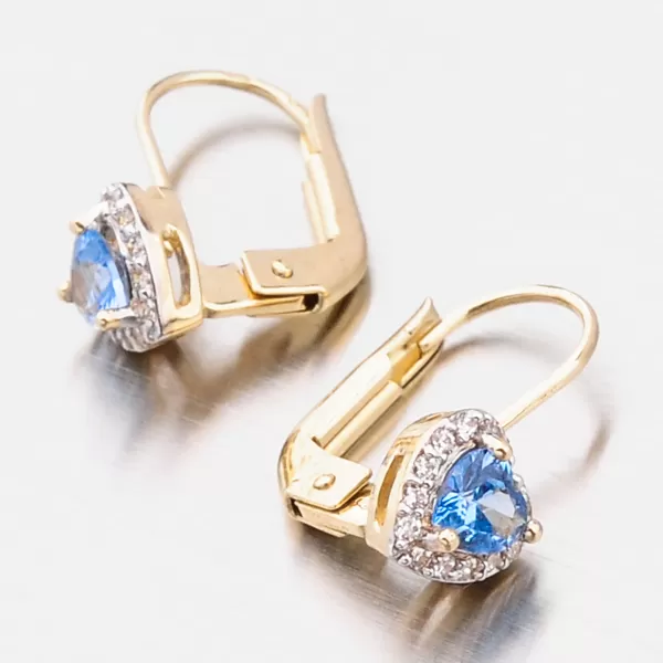 Zlaté náušnice se zirkony 52GZ-8015ZMB-KL