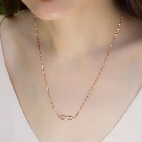 Ocelový náhrdelník nekonečno MNCP15-831-C