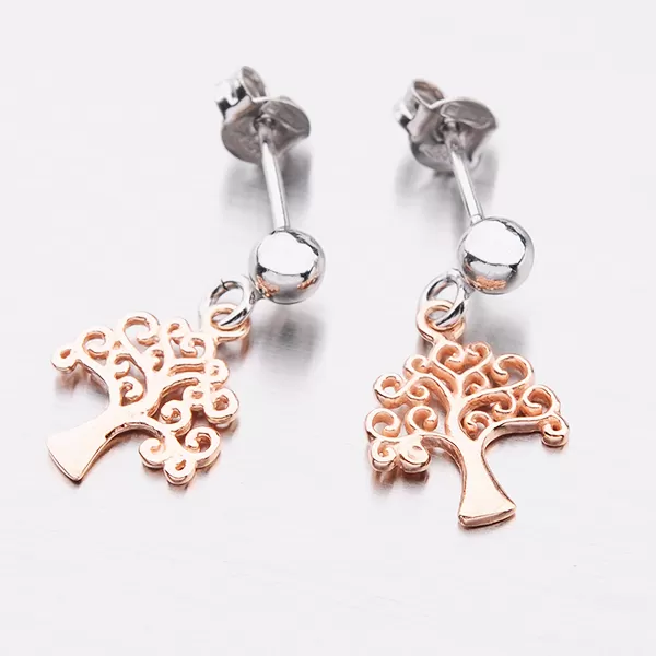 Visací náušnice zdobené stromem života E1502484-0331-SLX