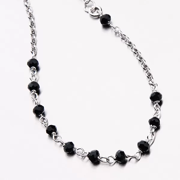 Stříbrný náramek s křížkem a krystaly B1900754-1802-SLX