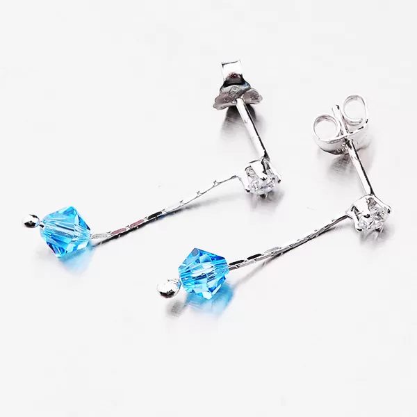 Visací náušnice s krystaly 92003043-61-SLX