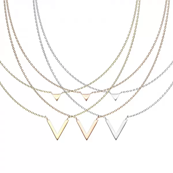 Ocelový dvojitý náhrdelník SNPHBJ-151502-GD