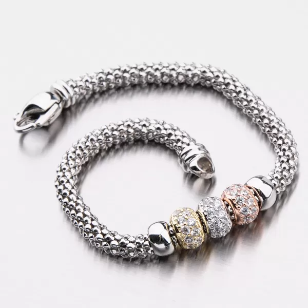 Stříbrný náramek se zirkony B1603061-2196-SLX