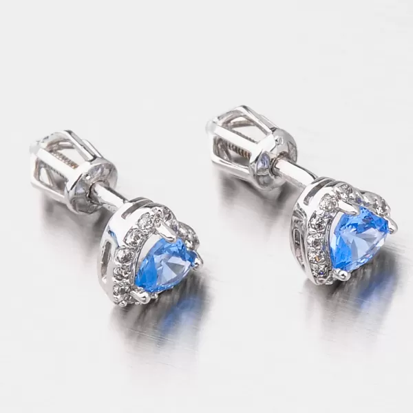 Dámské náušnice žluté zlato 585 na šroubek 52GZ-8015BMB-SR