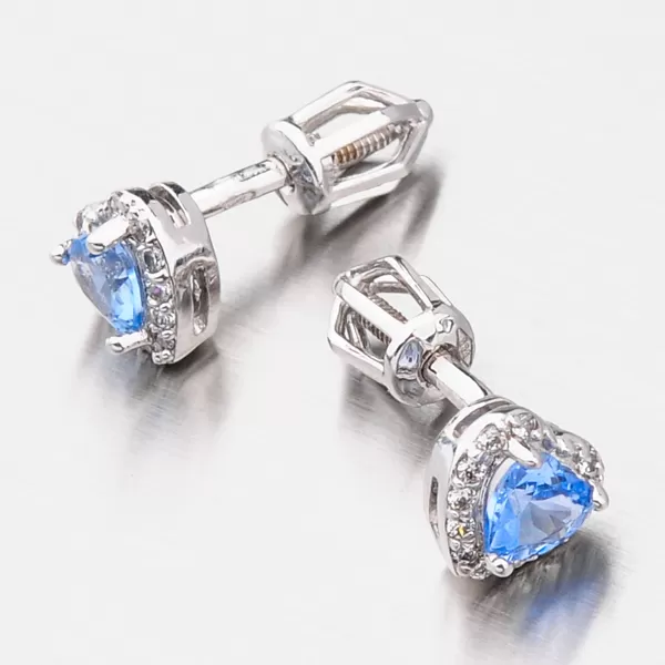 Dámské náušnice žluté zlato 585 na šroubek 52GZ-8015BMB-SR