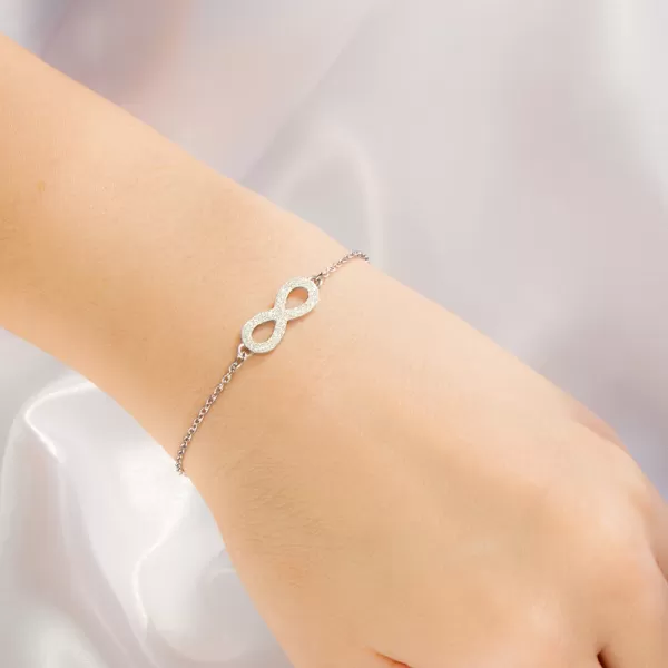 Náramek s přívěskem nekonečna MNCBR14-470-A