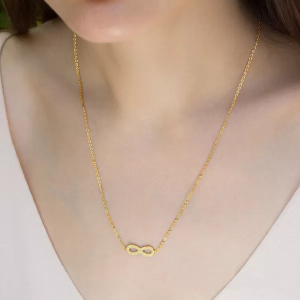 Ocelový náhrdelník nekonečno MNCP15-831-B