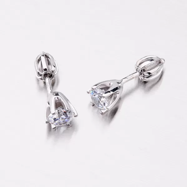 Dámské náušnice bílé zlato 585 zirkon 52GZ-60294B