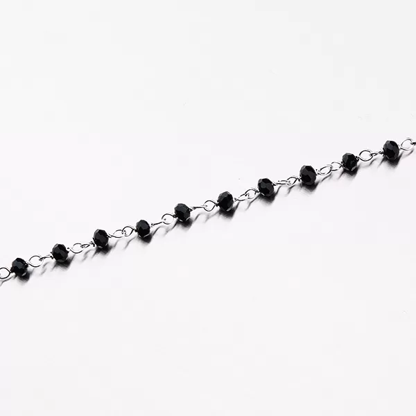 Stříbrný náramek s křížkem a krystaly B1900754-1802-SLX