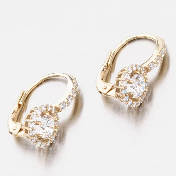 Bohatě zdobené náušnice zirkony 663P-120283