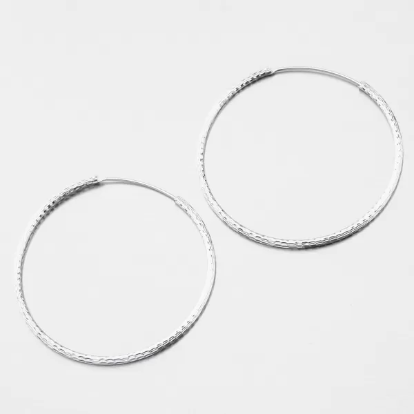 Dámské náušnice stříbro 925 kruhy s facetami UCST-121240/45