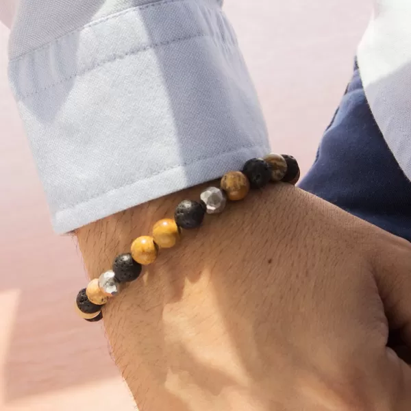 Náramek z minerálních kamenů 555-BR14-025