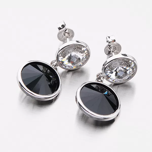 Visací náušnice s krystaly E1403460-2120-SLX