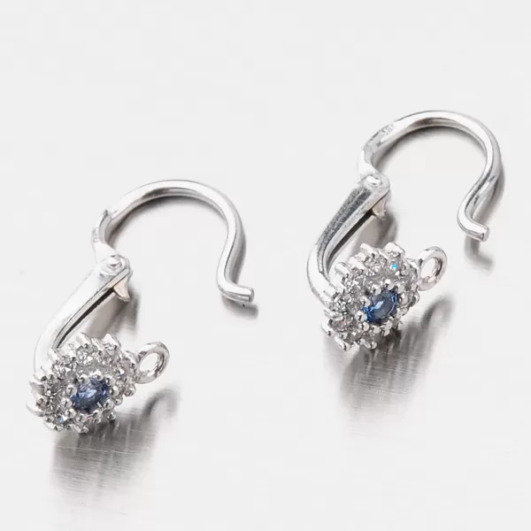 Zlaté náušnice se zirkony 52DN-2749BMB