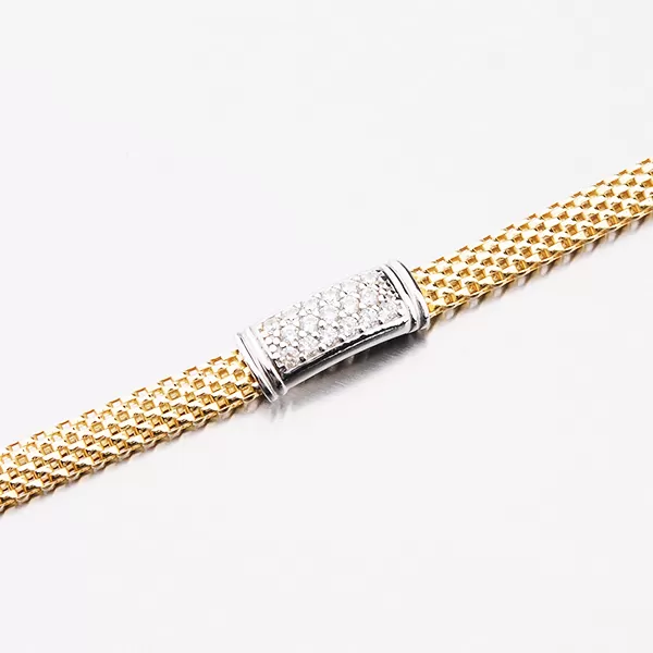 Dámský náramek stříbro 925 zlacený pro ženy se zirkony B1902541-2196-SLX