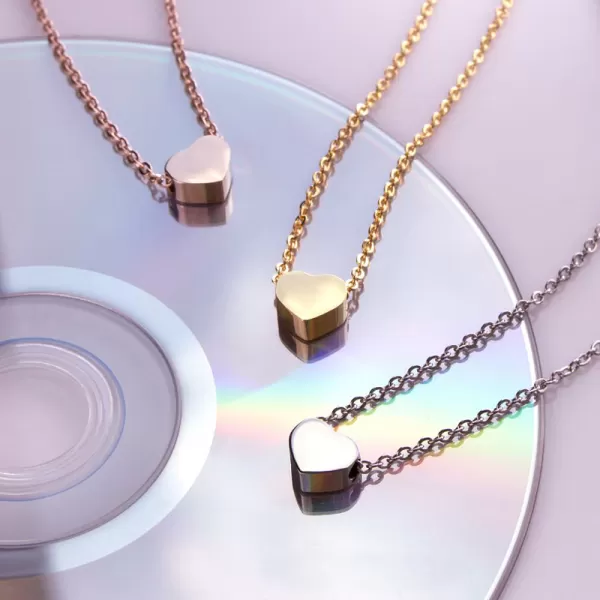 Ocelový náhrdelník se srdcem MNCN15-131-A