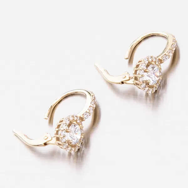 Bohatě zdobené náušnice zirkony 663P-120283