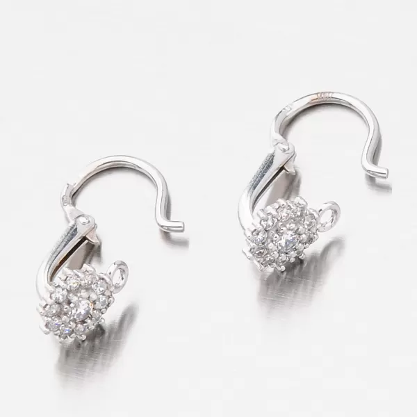 Dětské náušničky bílé zlato 585 zirkon 52DN-2749BBB
