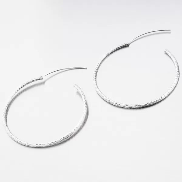 Dámské náušnice stříbro 925 kruhy s facetami UCST-121240/45