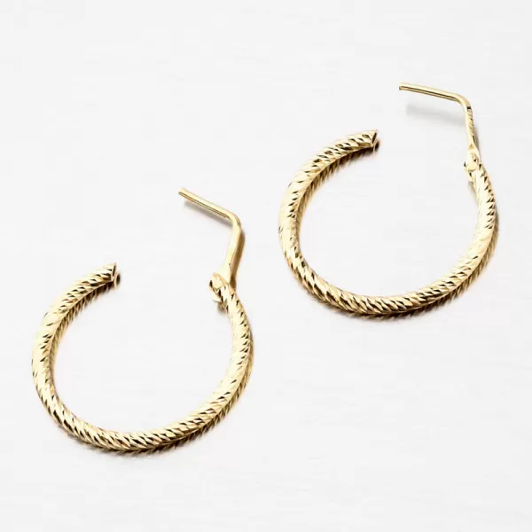 Dámské náušnice stříbro 925 zlacené kruhy E2000854-0809-SLX