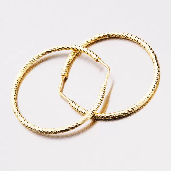 Dámské náušnice stříbro 925 zlacené kruhy E2000853-0809-SLX