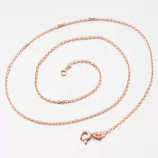 Stříbrný růžovým zlatem pozlacený řetízek Anker CHRS-19-040-D/C-CV