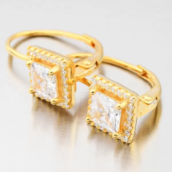 Visací zlacené náušnice UCST-122783/G