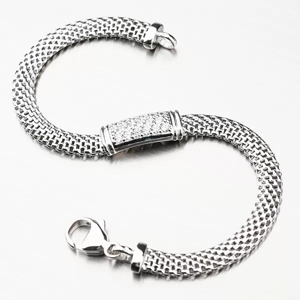 Náramek - stříbro se zirkony B1902542-2196-SLX