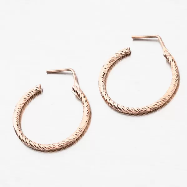 Kroužky v barvě růžového zlata E2000855-0809-SLX