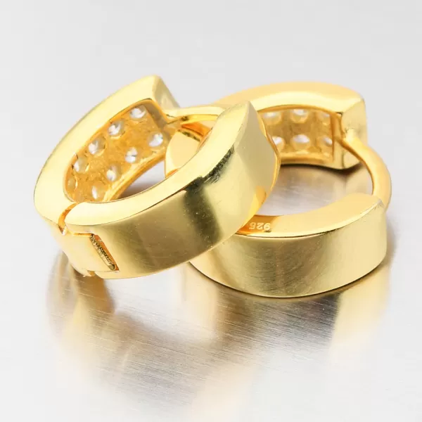 Dámské náušnice stříbro 925 zirkon kruhy v barvě UCST-122806-G