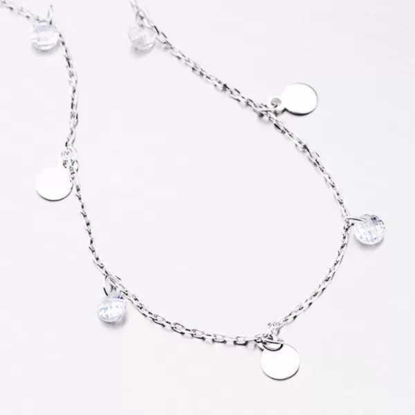 Náramek s přívěsky a zirkony B2100124-1132-SLX