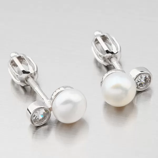 Dámské náušnice stříbro 925 perly perlové UPST-121658PS