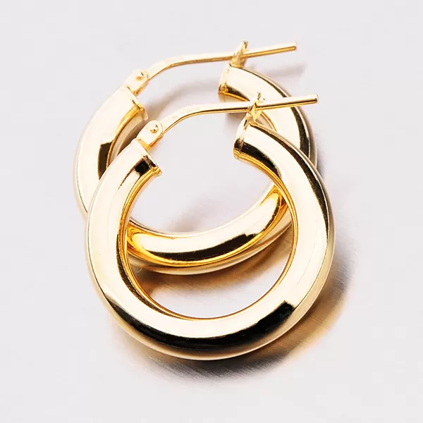 Stříbrné pozlacené kruhy E1400034-1234-SLX