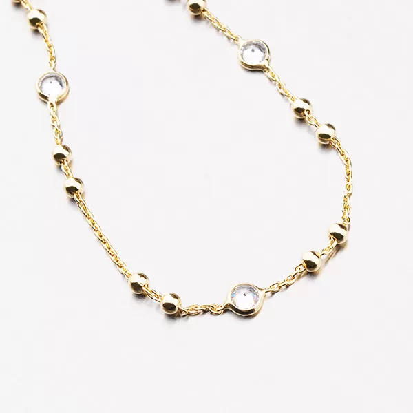 Dámský náramek stříbro 925 zirkon pozlacený B2201123-0398-SLX