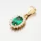 Zlatý přívěsek se smaragdem 13-380